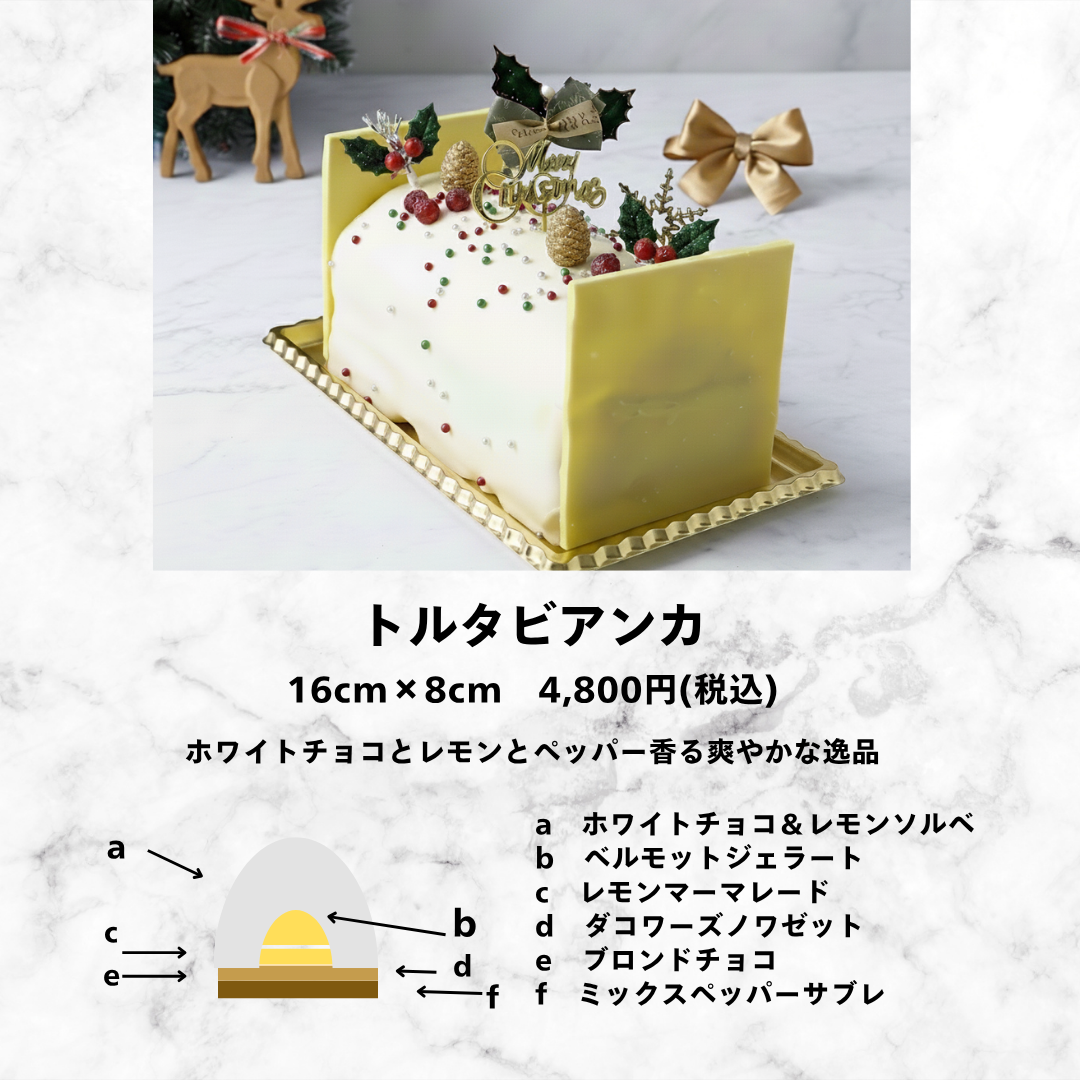【Xmas限定】トルタビアンカ アイスケーキ
