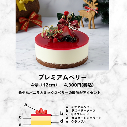 【Xmas限定】プレミアムベリー　アイスケーキ